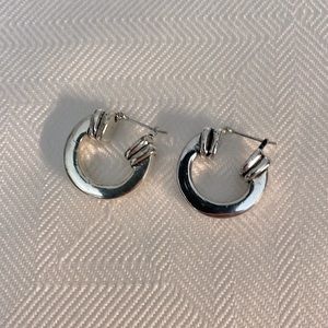Silver earrings